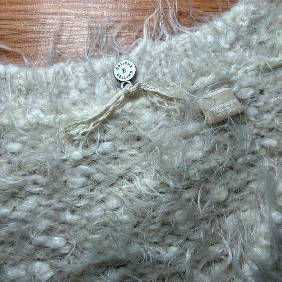 Anthropologie Ivory Knitted & Knotted Sweater Size Small - Picture 5 of 10